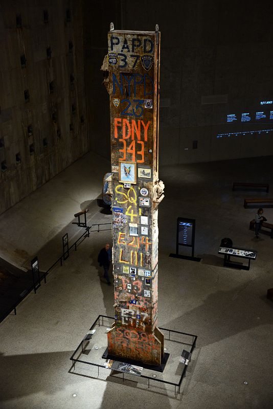 19 The Last Column Was Chosen To Mark The Completion Of The Recovery Of The World Trade Center From The Ramp  In Foundation Hall  911 Museum New York